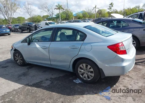 2012 Honda Civic Lx из США, поврежденный, VIN 19XFB2F58CE073888